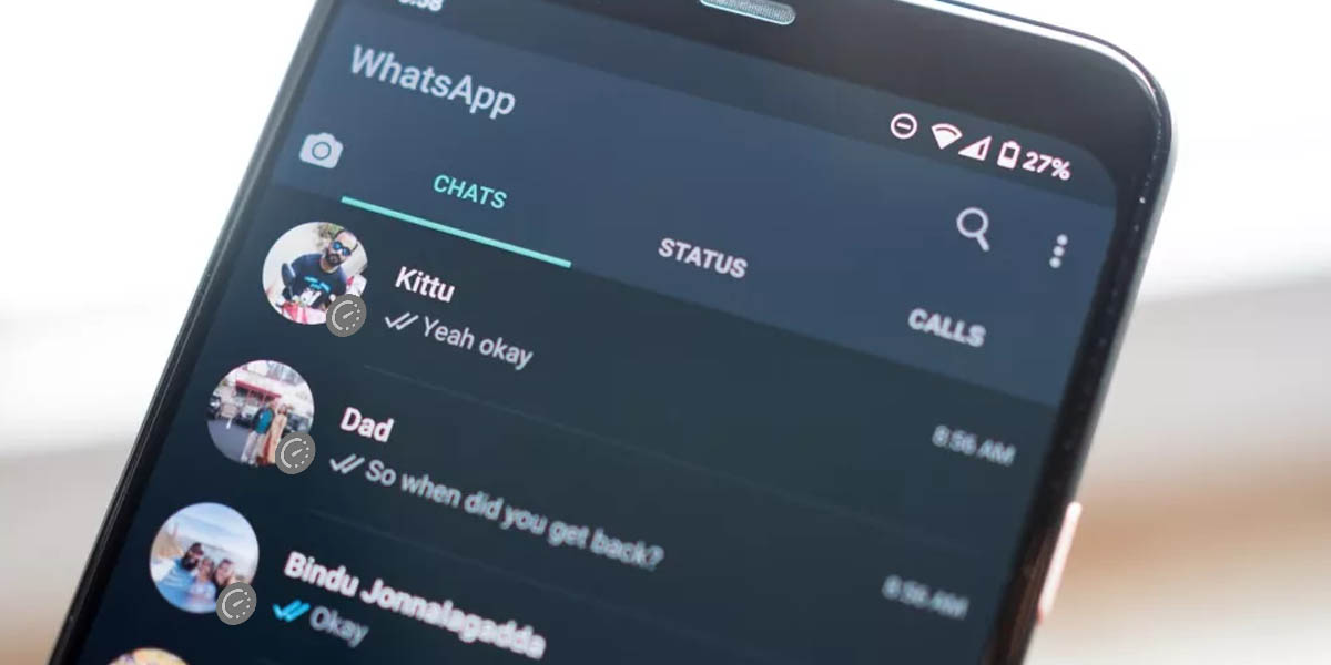 mensajes temporales todos los chats whatsapp beta