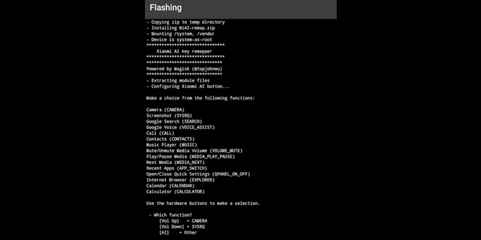 menu flasheo magisk boton mi 9