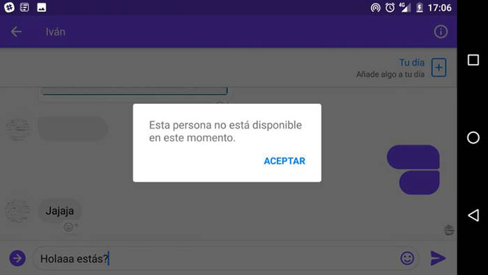 messenger no disponible