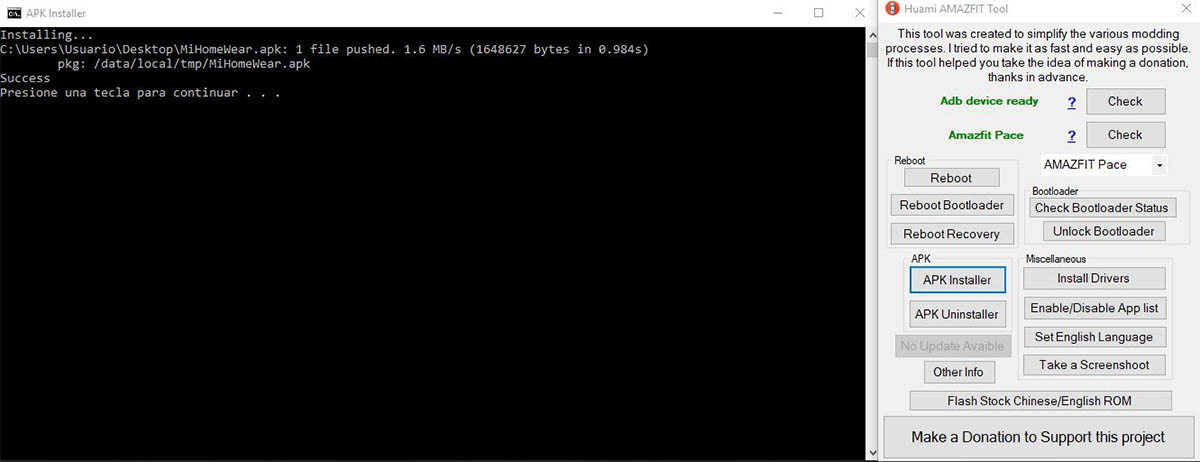 mi home amazfit instalar