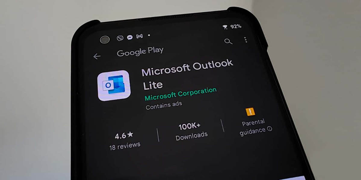 microsoft outlook lite android