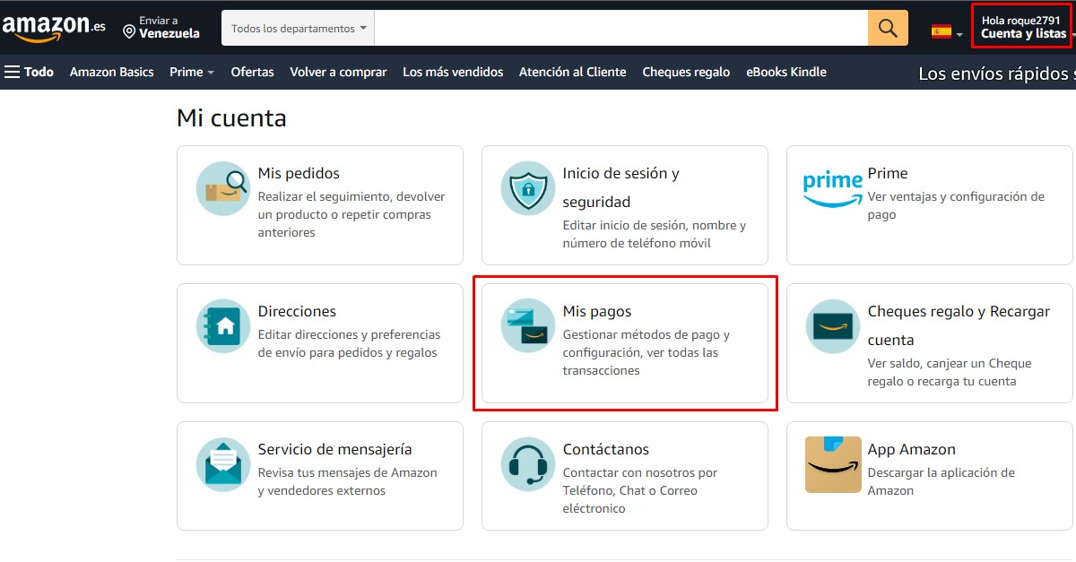 mis pagos amazon