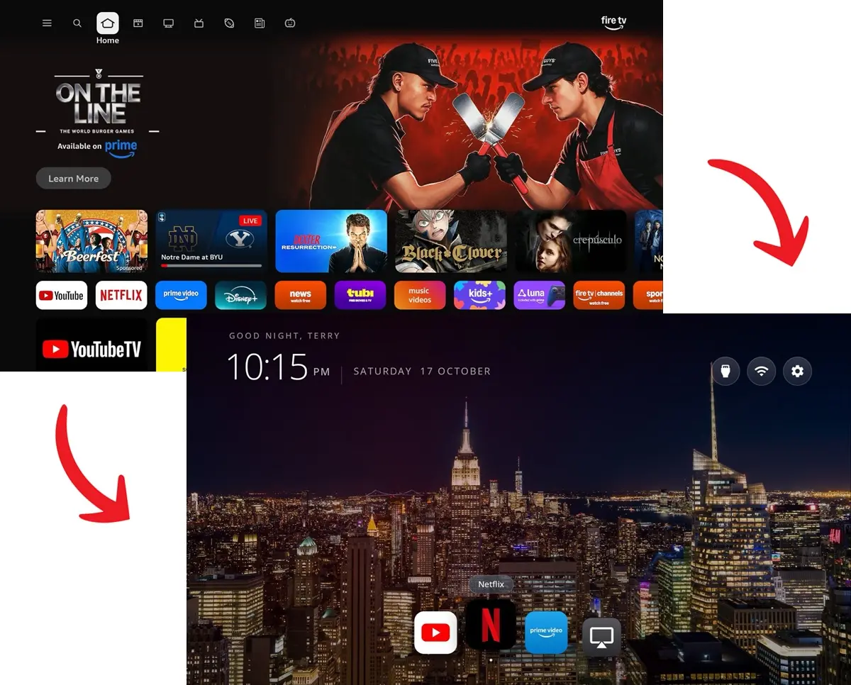 modificar la pantalla de inicio de Android TV con IA