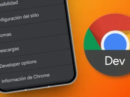 modo desarrollador Chrome Android