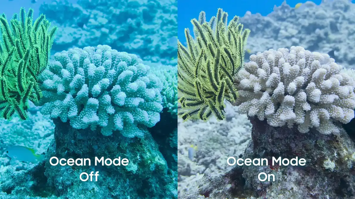 modo oceano de samsung desactivado vs activado 0