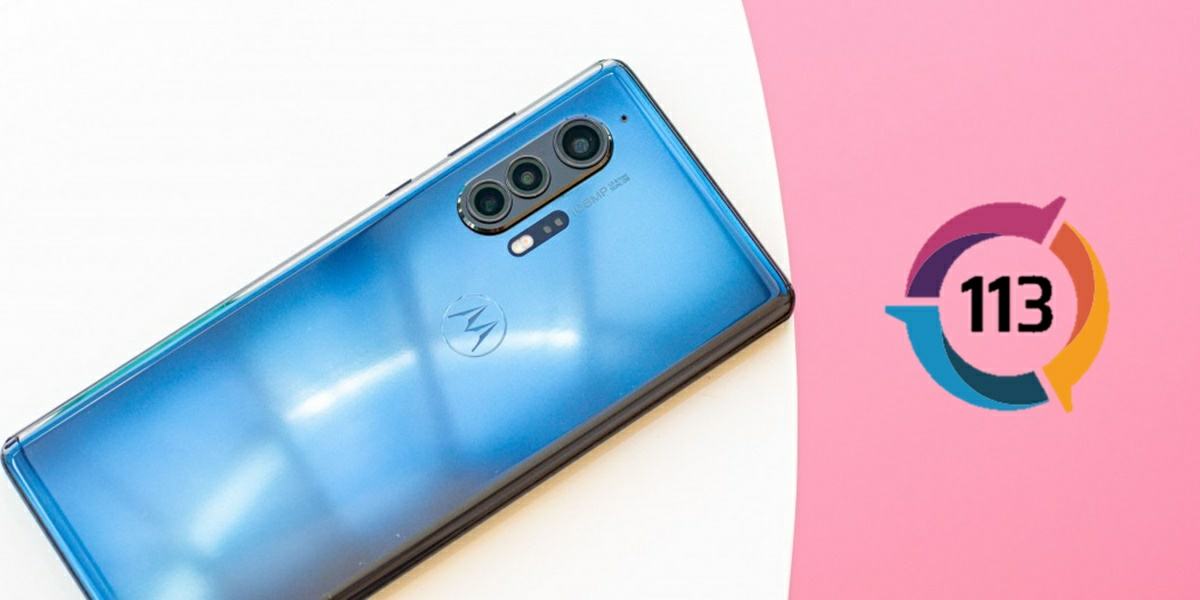 motorola edge+ obtuvo 113 puntos en dxomark