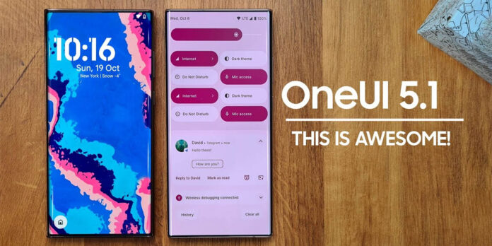 moviles samsung que actualizaran one ui 5.1