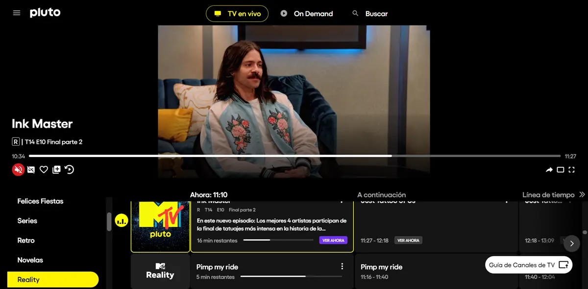 mtv online en pluto tv