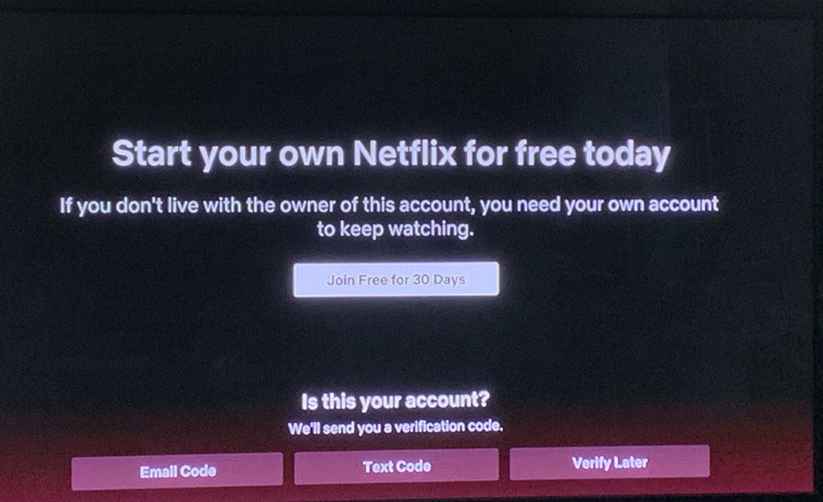 netflix aviso para evitar que compartas una cuenta