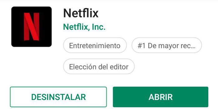 netflix desinstalar