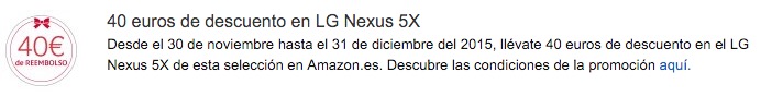 nexus 5x barato amazon