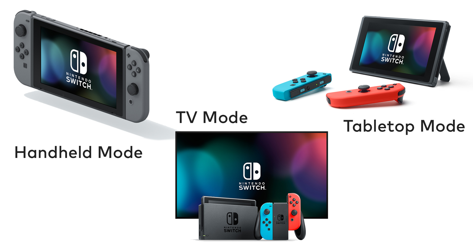 Modos de uso de la Nintendo Switch