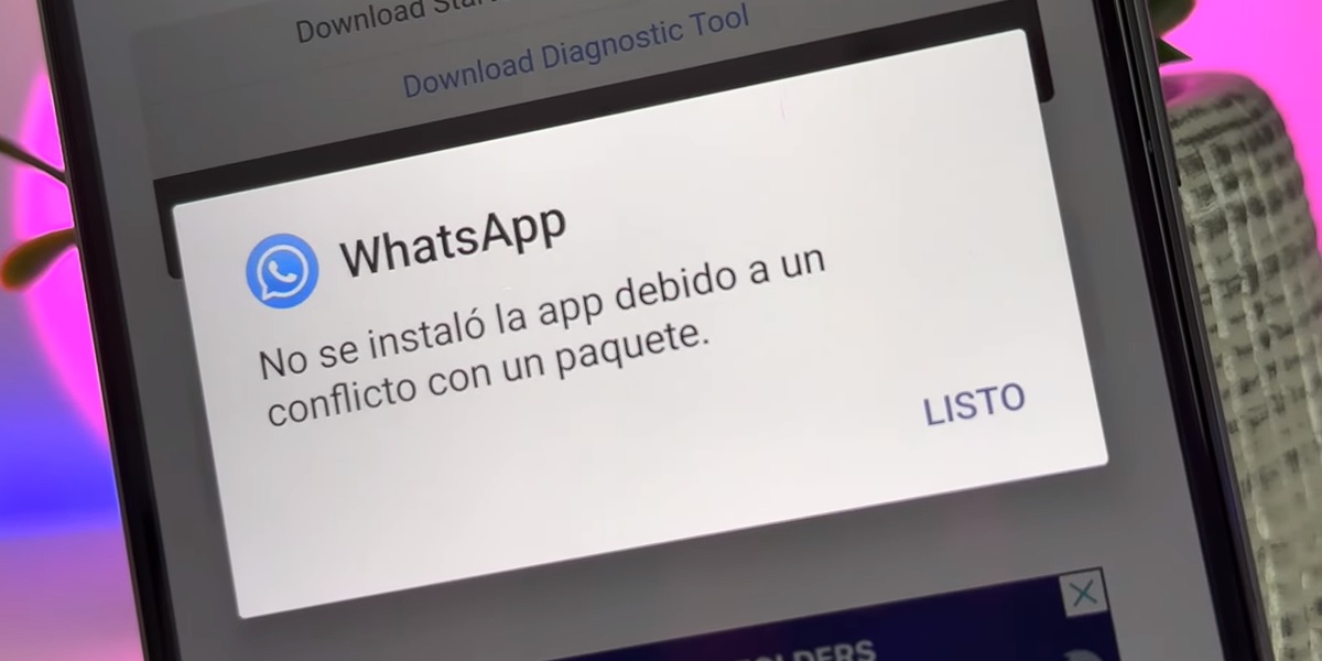 Solución: app no se instaló debido a un conflicto con un paquete no válido