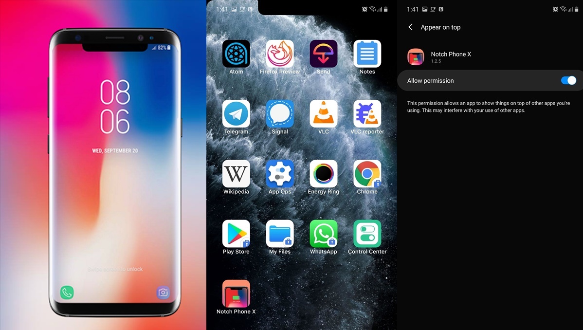 notch de iphone para android