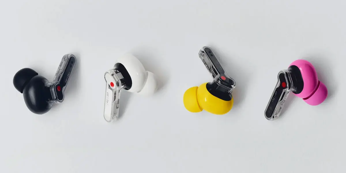 Imagen de los Nothing Ear (3a) en todos sus colores