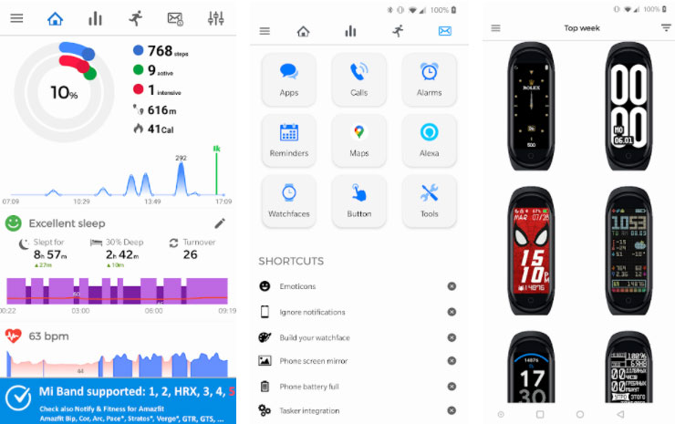 Notify Fitness Mi Band