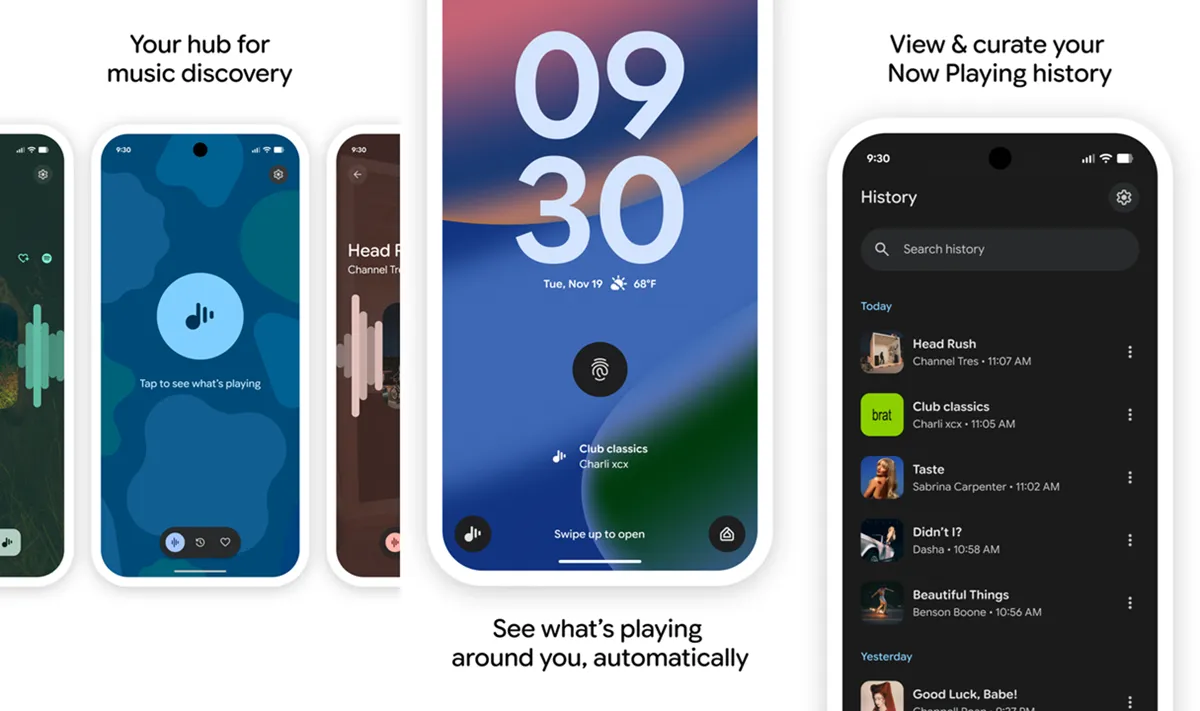 now playing aplicacion