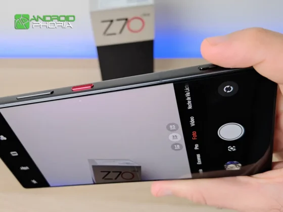 nubia Z70 Ultra boton para hacer fotos