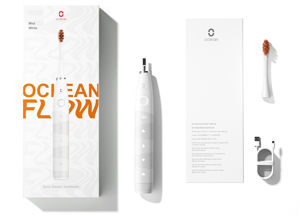 oclean flow caja contenido