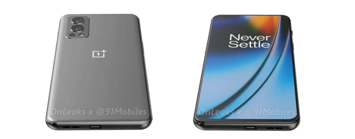 oneplus nord 2 parte trasera y delantera