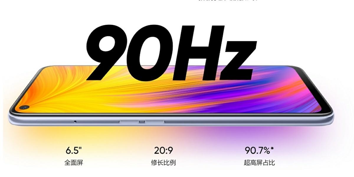 pantalla 90 hz del realme v5 5g