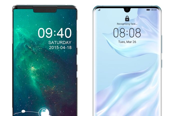 pantallas huawei mate 30 pro vs p30 pro