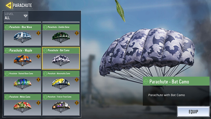 paracaidas halloween cod mobile