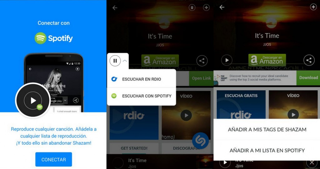 pasar cancion shazam a spotify1