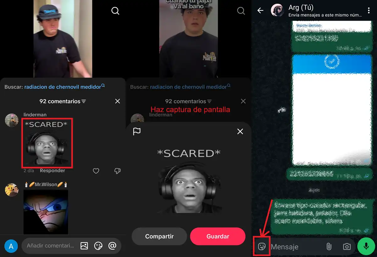 pasar sticker de tiktok a whatsapp