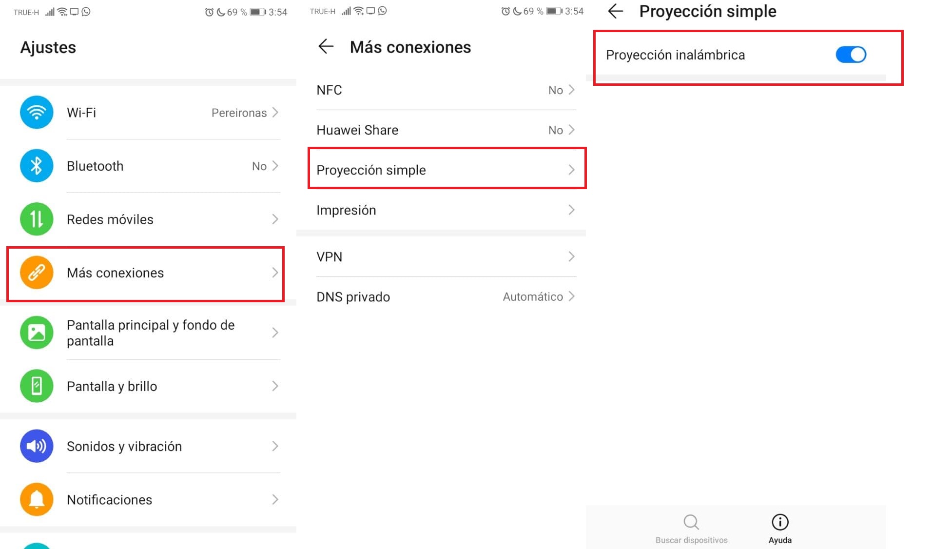 pasos activar miracast