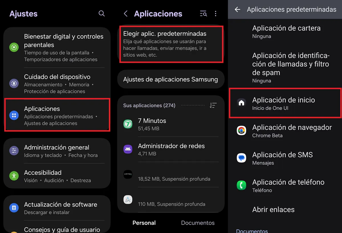pasos para reiniciar pantalla de inicio de android