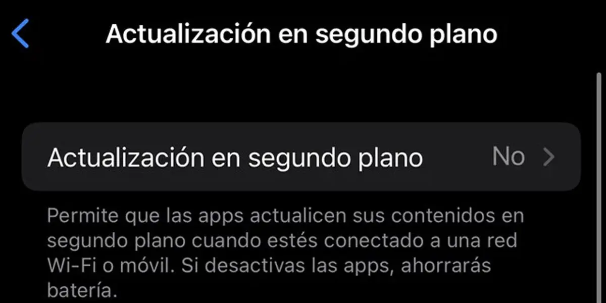 Actualización en segundo plano