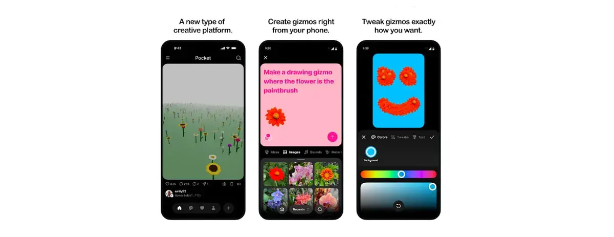 Interfaz de Pocket la nueva app de Meta