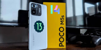 poco m5s actualizacion Android 13 MIUI 14