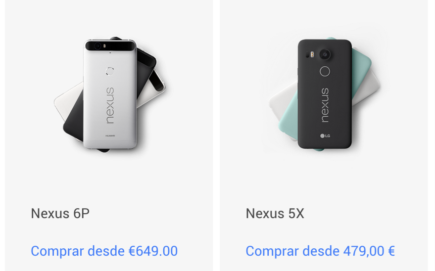 precios nexus 2015 en google store