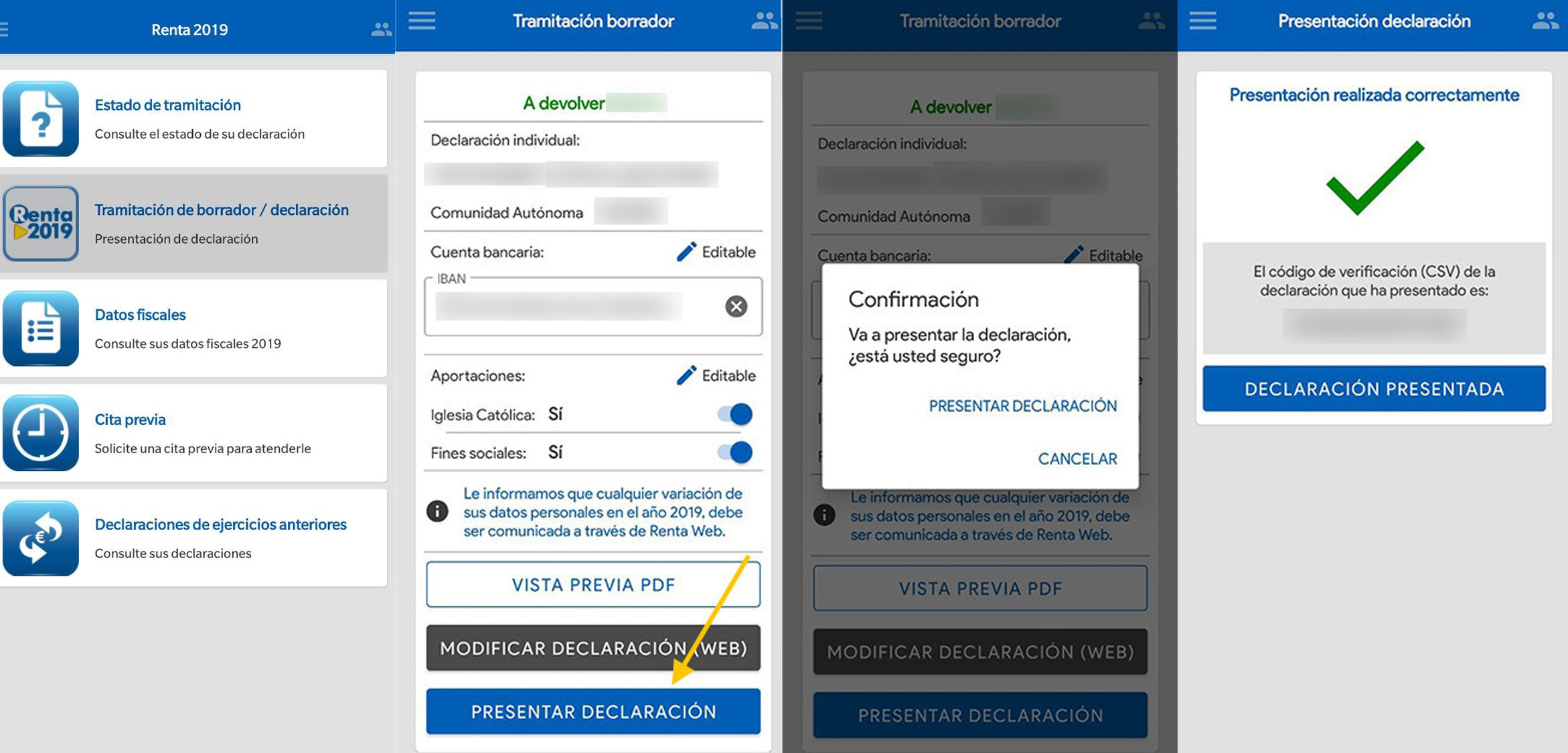 presentar declaracion renta web app 2019