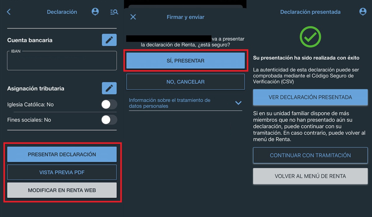 presentar la declaracion de la renta 2021 espana