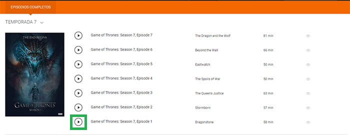 presionar play para ver Juego de Tronos en Pelispedia