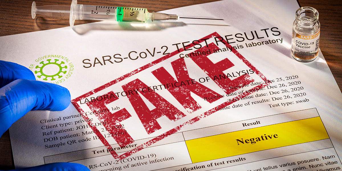 pruebas covid falsas