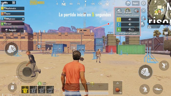 pubg mobile audio desconectado