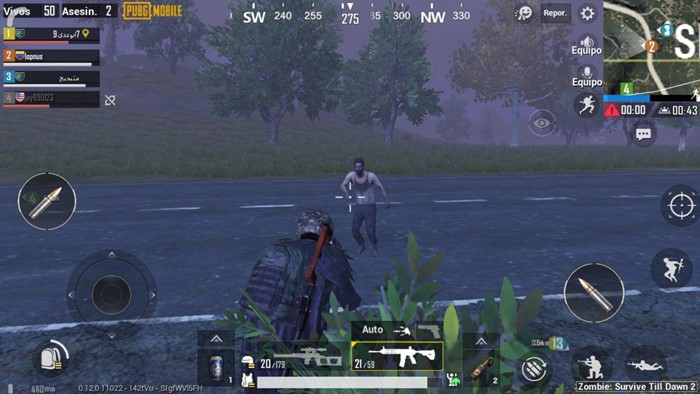 pubg mobile modo zombie 2 eliminacion