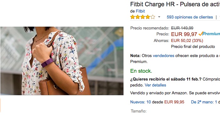 pulsera actividad fitbit