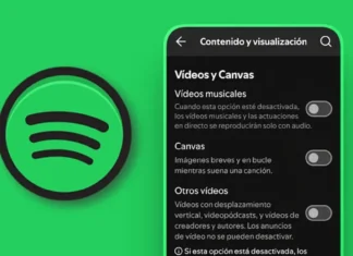 quitar videos de app spotify