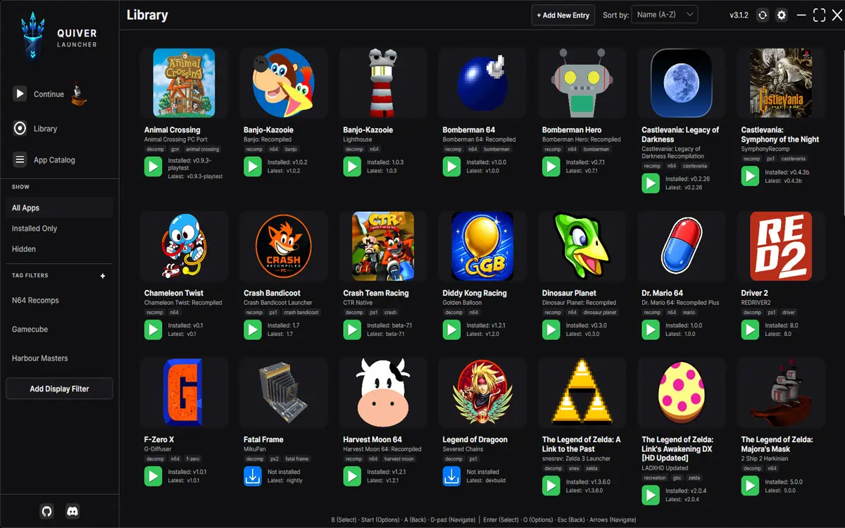 Quiver Launcher: instala apps de GitHub y GitLab fácilmente