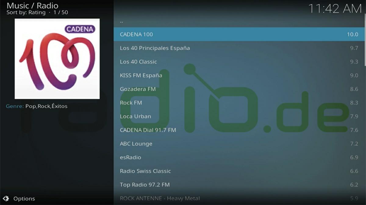 radio add on kodi