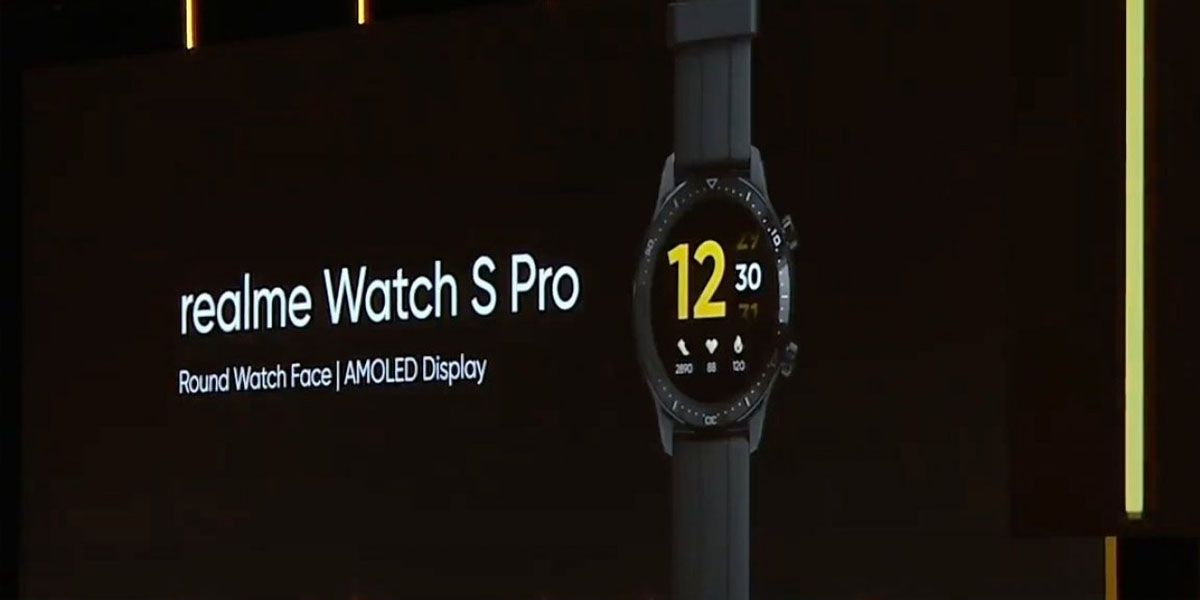 realme watch s pro pantalla