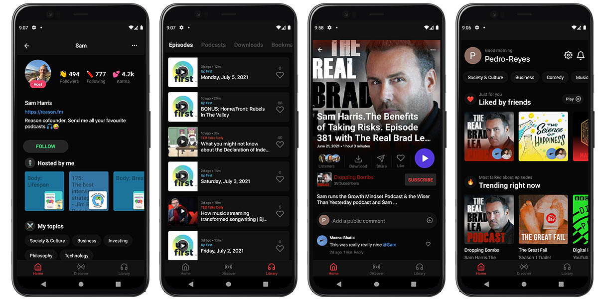 reason app podcast android ios