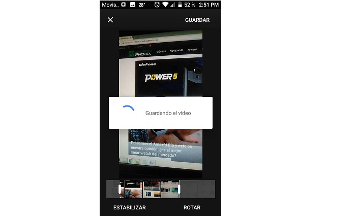 recortar videos android