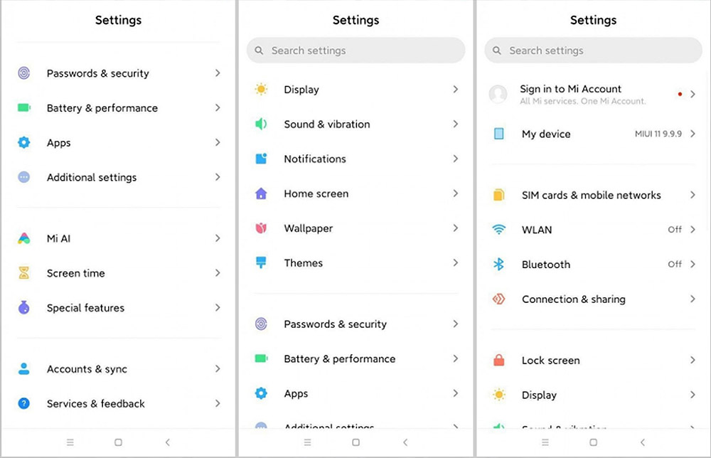 rediseño interfaz miui 11