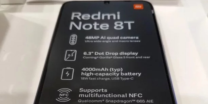 redmi note 8t confirmado